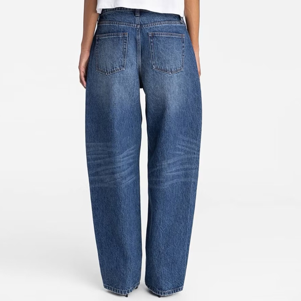 KBB by KAHLANA Women's Mid-Rise Wide Leg 'The Kahlana Jean' - Dark Wash - Picture 2 of 2